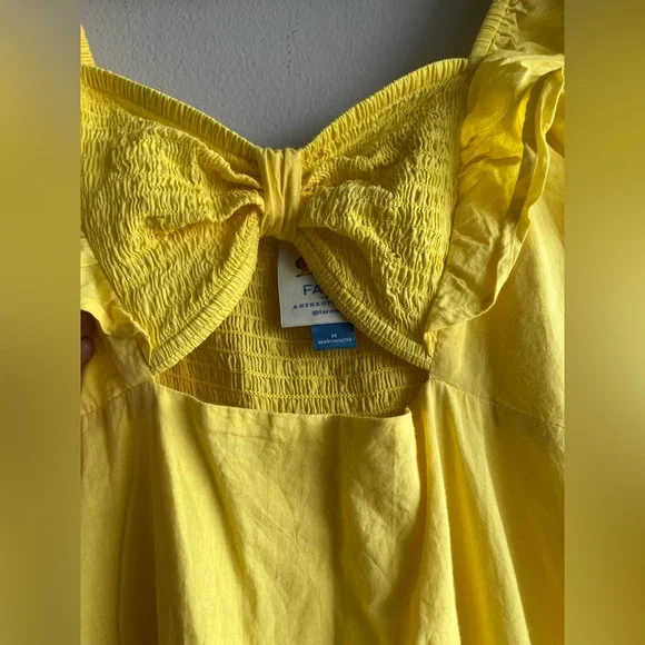 FARM Rio Yellow Midi Dress - Picture 8 of 13